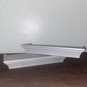 Grey floating shelves (2) like new
